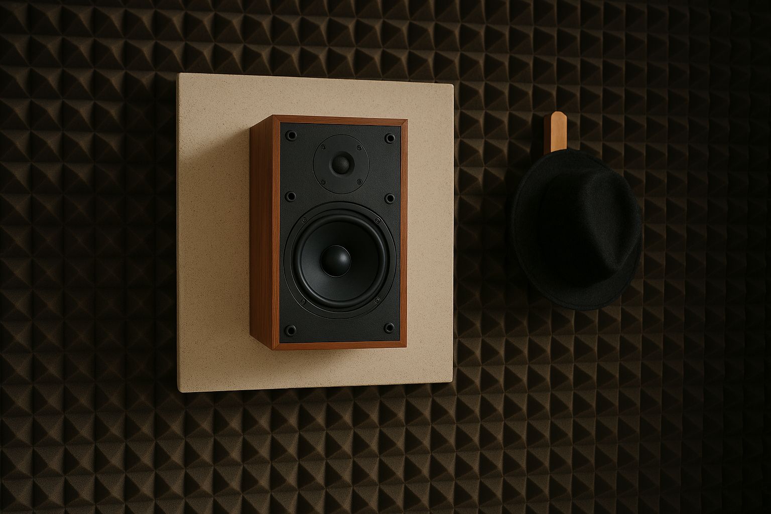 Akustikpanel i abstrakt, tredimensionell design